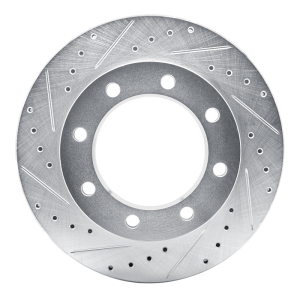 Chevrolet V30 Brake Rotor (1) - Front Left - R1 Concepts - Drilled & Slotted - Silver - `77-`00 Chevrolet V30 Brake Rotor (1) - Front Left - R1 Concepts - Drilled & Slotted - Silver - `77-`00